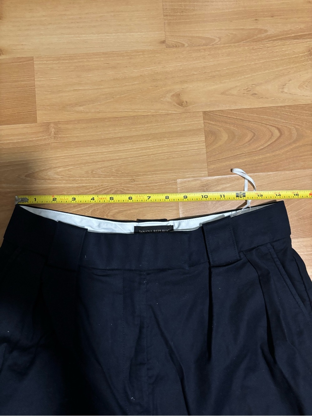 Banana Republic Cruise Cropped Wide-Leg High-Waist Pants in Navy - Picture 12 of 12